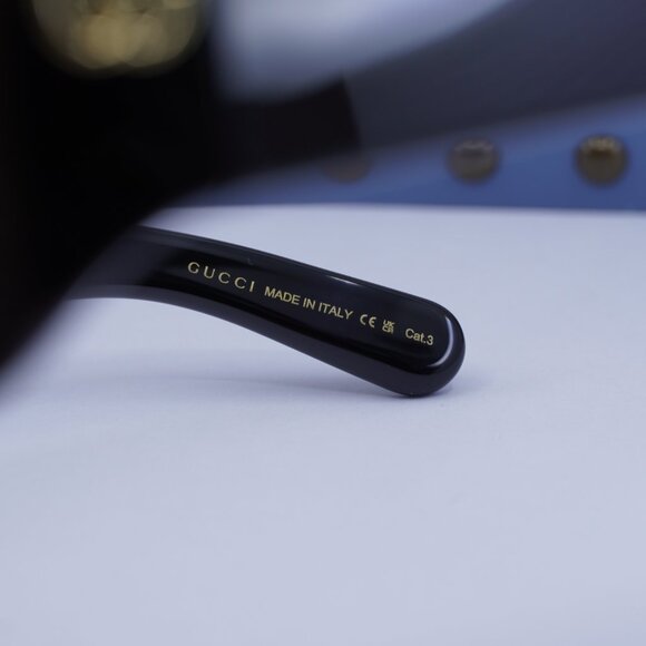 Gucci GG1402SA 001 Square Sunglasses - Black/Grey - Picture 7 of 10